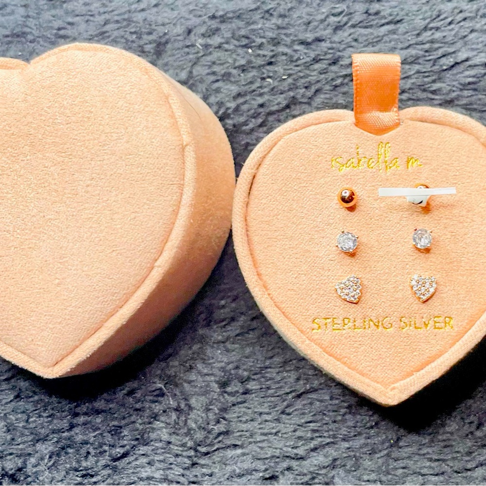 little earrings for little girl or if u like little earrings Sterling silver